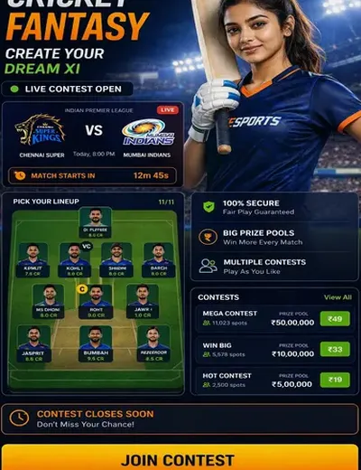 SitePlayAno (site PlayAno) fantasy cricket & matchday visual 3